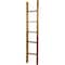 Ekena Millwork 15"W x 72"H x 3 1/2"D Vintage Farmhouse 5 Rung Ladder, Barnwood Decor Collection, Weathered Brown DECR015X072X04LDRBR - alternate 3